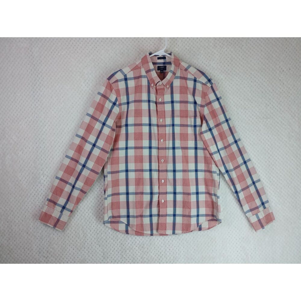 J Crew Factory Slim Lightweight Jaspe Men's Large Button Down Shirt